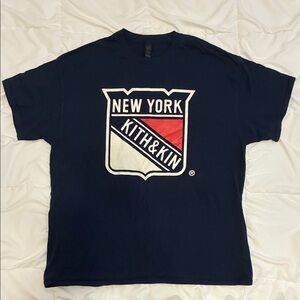 NY Rangers Kith and Kin T-shirt Navy Size XL